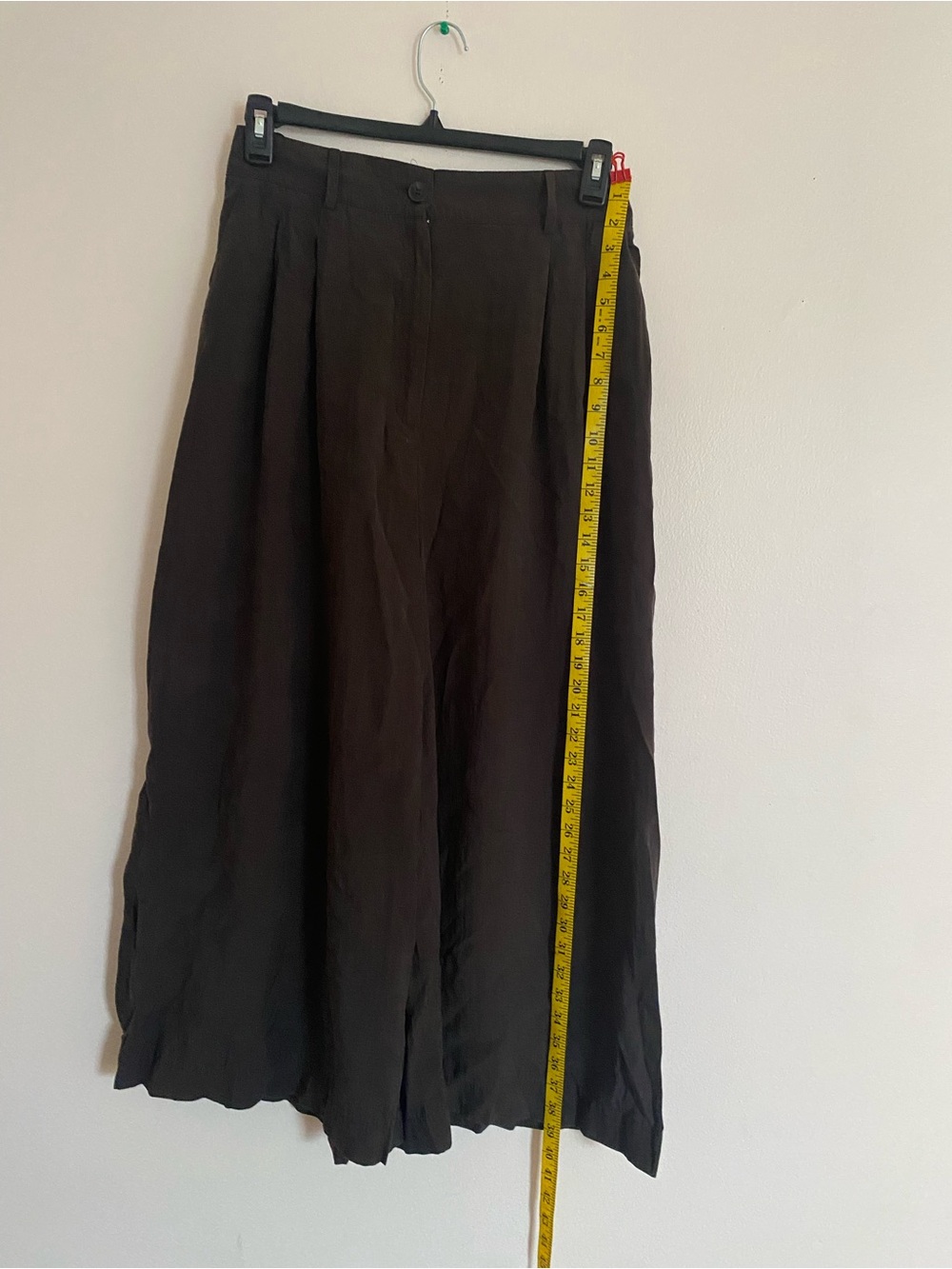 Zara Dark Brown High-Waist Wide Leg Pants - Picture 6 of 9